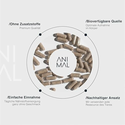 Nahrungsergänzungsmittel in Kapselform mit verschiedenen Vorteilen