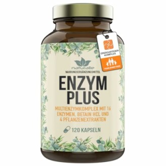 Flasche mit Enzym Plus Nahrungsergänzungsmittel, 120 Kapseln