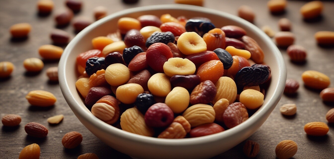 Früchte und Nuss-Mischung