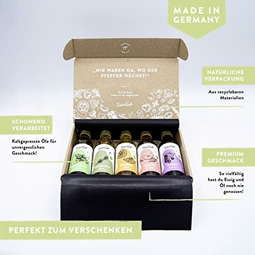 Geschenkset mit verschiedenen Ölen aus Deutschland
