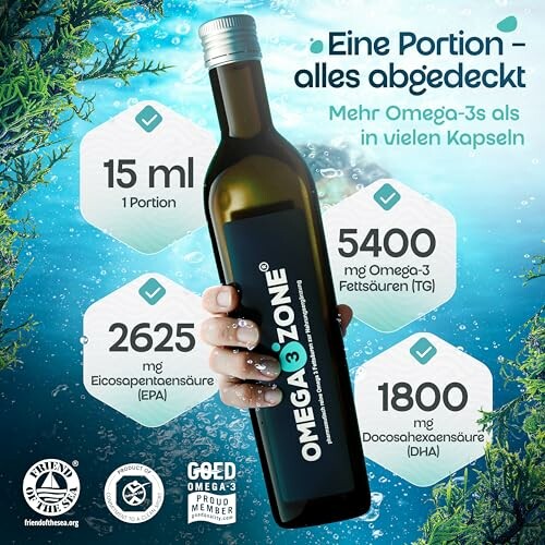 omega3zone Hochdosiertes Omega 3 Fischöl