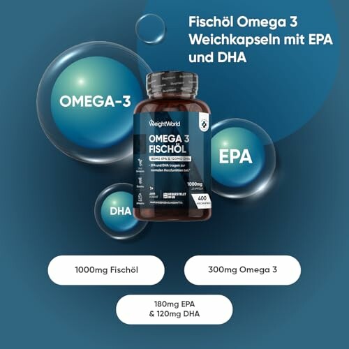 Fischöl Omega 3 Kapseln mit EPA und DHA