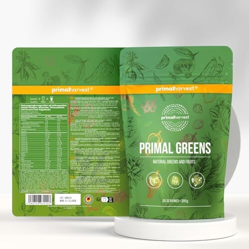 Primal Greens Nahrungsergänzungsmittel Verpackung