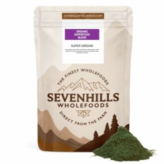 Verpackung von Sevenhills Wholefoods Super Greens Pulver