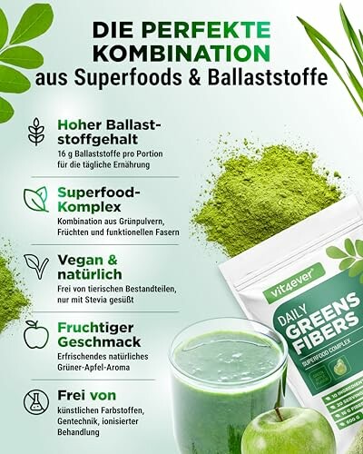 Vit4ever Daily Greens & Fiber Pulver