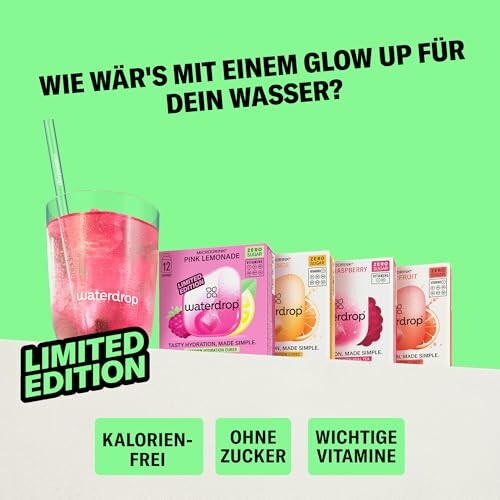 Waterdrop Getränke mit Vitaminen und ohne Zucker